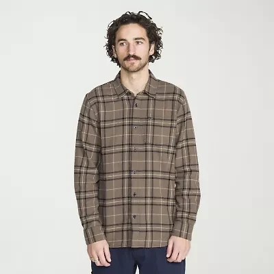 VOLCOM Mens Long Sleeve Regular Fit Flannel Shirt