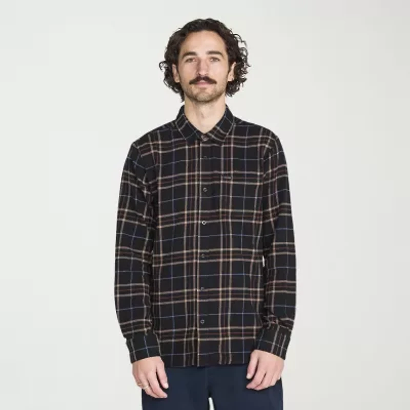 VOLCOM Mens Long Sleeve Regular Fit Flannel Shirt