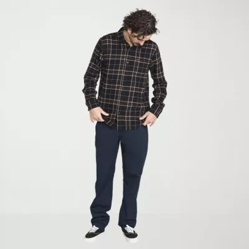 VOLCOM Mens Long Sleeve Regular Fit Flannel Shirt