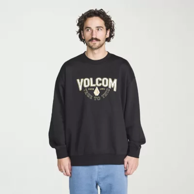 VOLCOM Mens Crew Neck Long Sleeve Sweatshirt