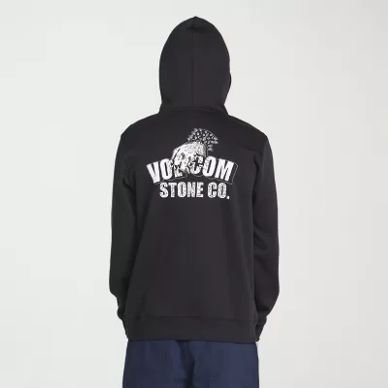 VOLCOM Mens Long Sleeve Fleece Hoodie