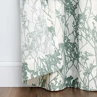 Fieldcrest Arden Botanical Grommet Top Sheer Single Curtain Panel
