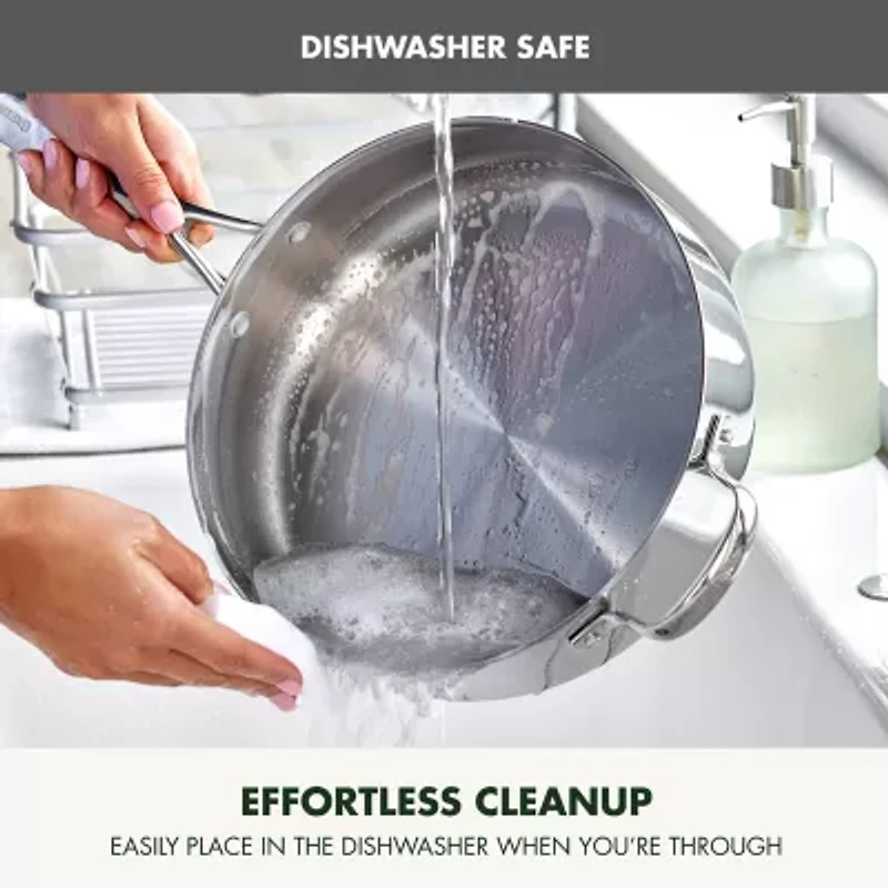 GreenPan Valencia Pro Stainless Steel Uncoated 5-qt. Sauté Pan with Lid