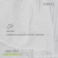 Pointehaven Cotton Waffle Luxury Sized Midweight Blanket