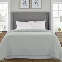 Pointehaven Cotton Waffle Luxury Sized Midweight Blanket