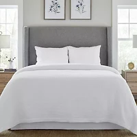 Pointehaven Cotton Waffle Luxury Sized Midweight Blanket