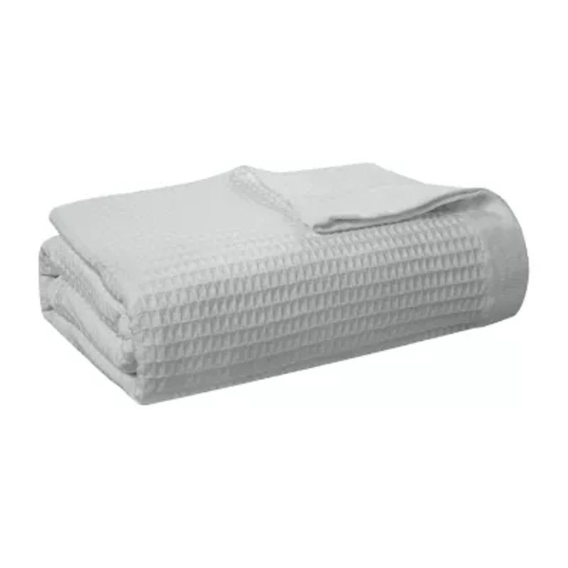 Pointehaven Cotton Waffle Luxury Sized Midweight Blanket
