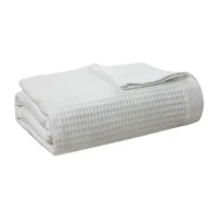 Pointehaven Cotton Waffle Luxury Sized Midweight Blanket