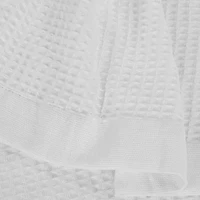 Pointehaven Cotton Waffle Luxury Sized Midweight Blanket