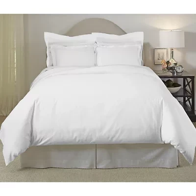 Pointehaven Long Staple Cotton Oversized Sateen 3-pc. Duvet Cover Set