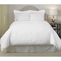 Pointehaven Long Staple Cotton Oversized Sateen 3-pc. Duvet Cover Set