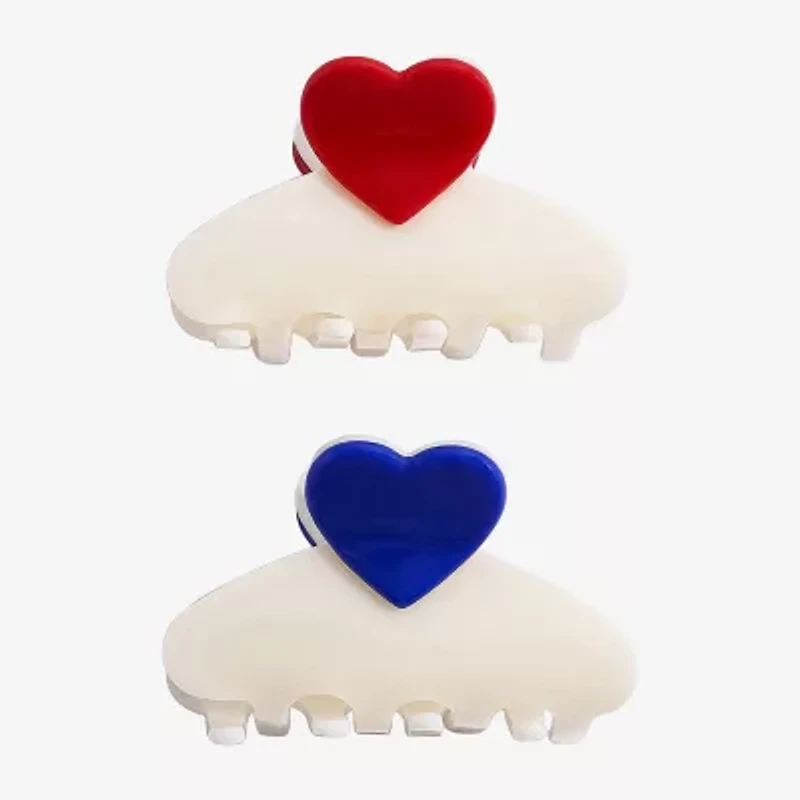 Arizona Heart 2-pc. Hair Clip