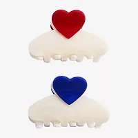 Arizona Heart 2-pc. Hair Clip