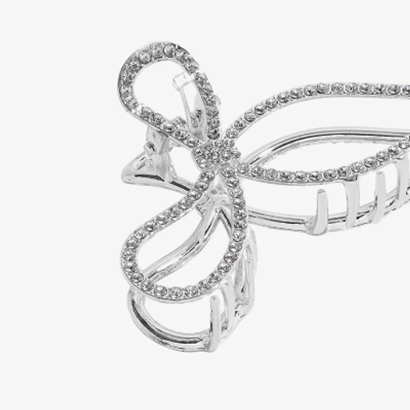 Bijoux Bar Silver Tone Bow Hair Clip