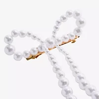 Bijoux Bar Bow White Barrette