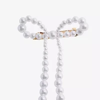 Bijoux Bar Bow White Barrette