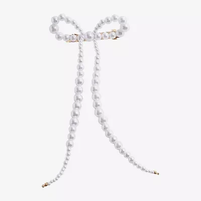 Bijoux Bar Bow White Barrette