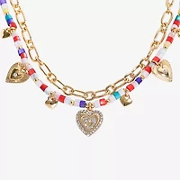 Arizona Gold Tone Womens 16 Inch Strand Necklace