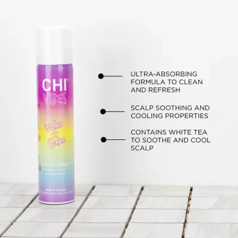 CHI Styling Vibes Wake + Fake Scalp Soothing Dry Shampoo 2.6 oz.