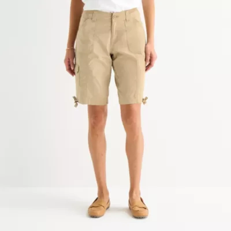 St. John's Bay Womens 11" Tall Bermuda Short
