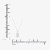 ( H-I/SI2 ) Womens 2 CT.  Lab-Grown White Diamond 14K Gold Marquise 18 Inch Pendant Necklace