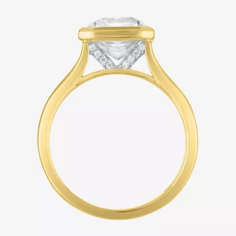 E-F / Vs1-Vs2 Womens 3 CT. T.W. Lab Grown White Diamond 14K Gold Solitaire Engagement Ring