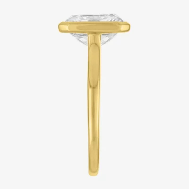 E-F / Vs1-Vs2 Womens 3 CT. T.W. Lab Grown White Diamond 14K Gold Solitaire Engagement Ring