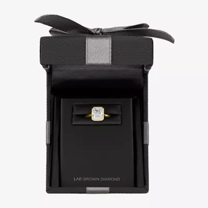 E-F / Vs1-Vs2 Womens 3 CT. T.W. Lab Grown White Diamond 14K Gold Solitaire Engagement Ring