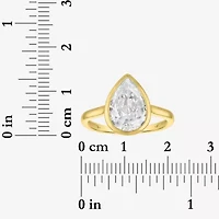 (E-F / Vs1-Vs2) Womens 3 CT. T.W. Lab Grown White Diamond 14K Gold Pear Solitaire Engagement Ring