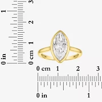 (E-F / Vs1-Vs2) Womens 3 CT. T.W. Lab Grown White Diamond 14K Gold Marquise Solitaire Engagement Ring