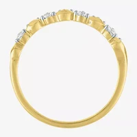 G-H / Si2-I1 Womens 3.5MM 1/4 CT. T.W. Lab Grown White Diamond 10K Gold Wedding Band