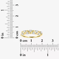 G-H / Si2-I1 Womens 3.5MM 1/4 CT. T.W. Lab Grown White Diamond 10K Gold Wedding Band