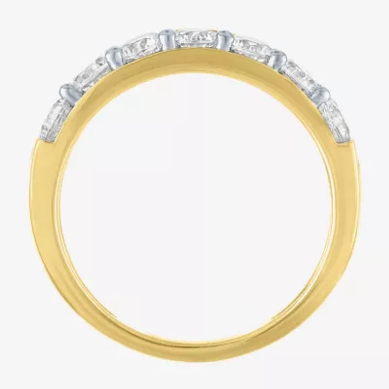 G-H / Si2-I1 Womens 6MM 1 CT. T.W. Lab Grown White Diamond 10K Gold Wedding Band