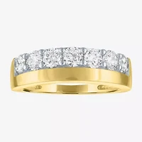 G-H / Si2-I1 Womens 6MM 1 CT. T.W. Lab Grown White Diamond 10K Gold Wedding Band