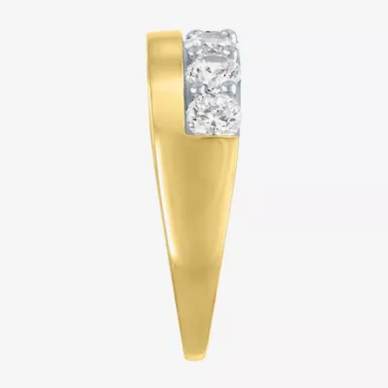 G-H / Si2-I1 Womens 6MM 1 CT. T.W. Lab Grown White Diamond 10K Gold Wedding Band