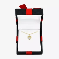 Yes, Please! (G-H / Si2-I1) Womens 1/5 CT. Lab Grown White Diamond Sterling Silver Heart Pendant