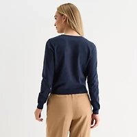 Liz Claiborne Womens Petite Cardigan