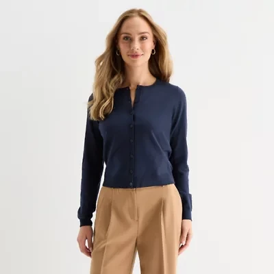 Liz Claiborne Womens Petite Cardigan