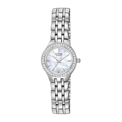 Citizen® Womens Crystal-Accent Bracelet Watch EJ6040-51D
