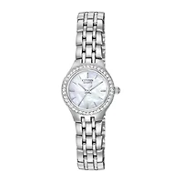 Citizen® Womens Crystal-Accent Bracelet Watch EJ6040-51D