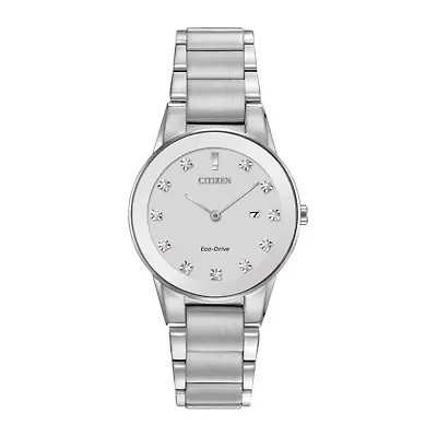 Citizen® Eco-Drive® Axiom Womens Diamond-Accent Bracelet Watch GA1050-51B
