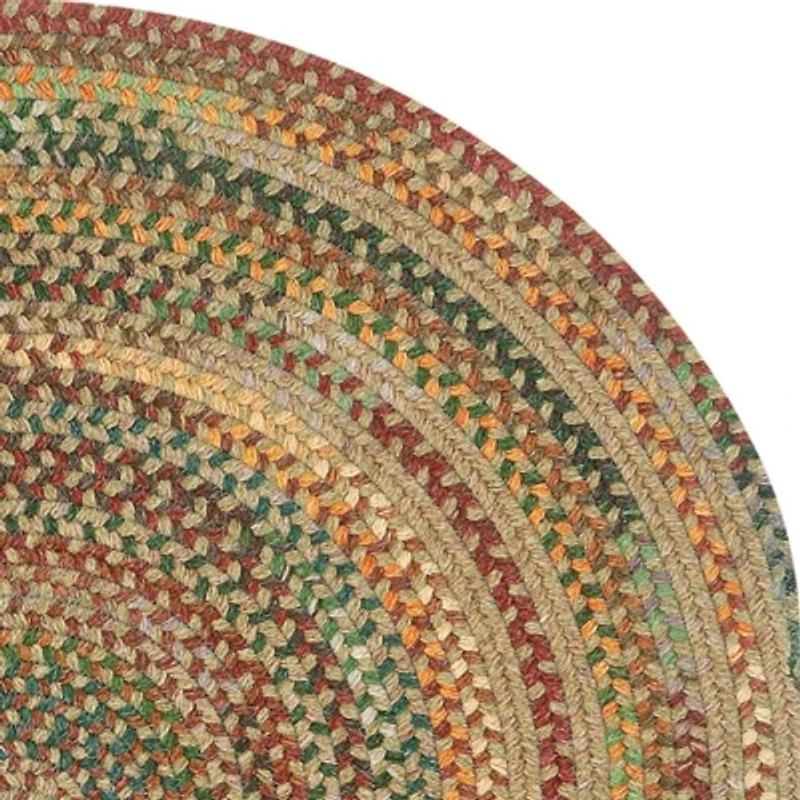 Capel American Traditions Braided Wool 7'X7' Indoor Round Area Rug