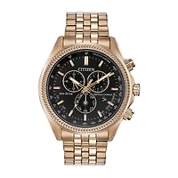 Citizen Brycen Mens Chronograph Rose Goldtone Stainless Steel Bracelet Watch Bl5563-58e