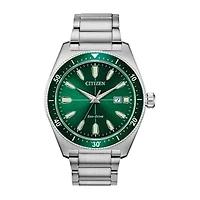 Citizen Brycen Mens Silver Tone Stainless Steel Bracelet Watch Aw1598-70x