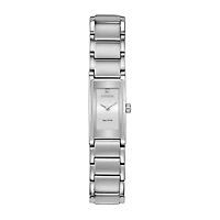 Citizen Axiom Womens Diamond Accent Silver Tone Stainless Steel Bracelet Watch Eg7050-54a