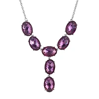 1928 Silver Tone Womens Alloy 15 Inch Y Necklace