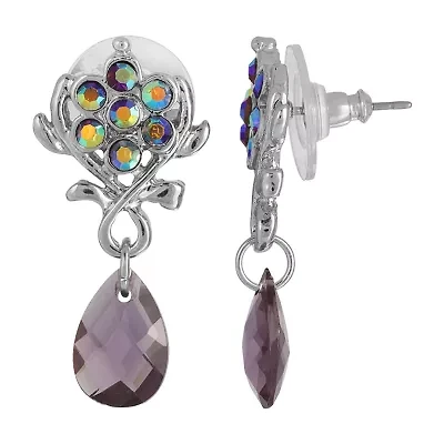 1928 Silver Tone Womens Drop Earrings