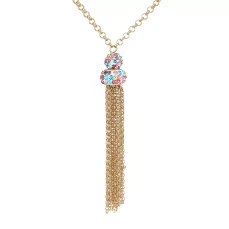 Monet Jewelry Womens Pink 32 Inch Strand Necklace