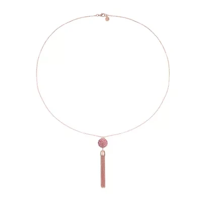 Monet Jewelry Womens Pink 32 Inch Pendant Necklace