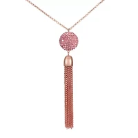 Monet Jewelry Womens Pink 32 Inch Pendant Necklace
